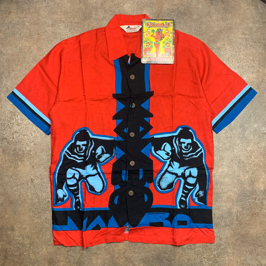 Mambo 90s red blue graphic Loud Shirt