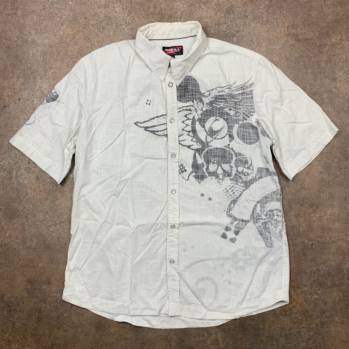 O'Neill 00s grunge graphic shirt (L)