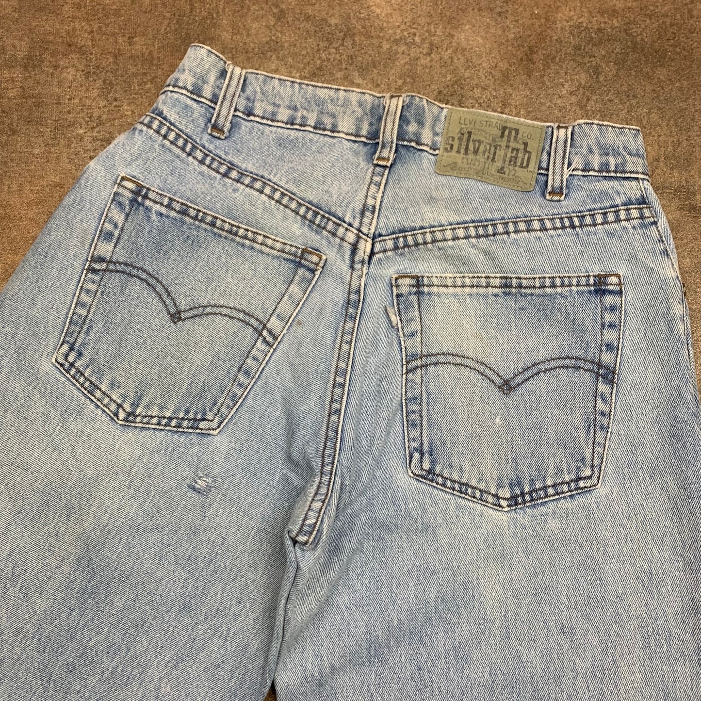 Levi's Silvertab 00s baggy pale blue jeans