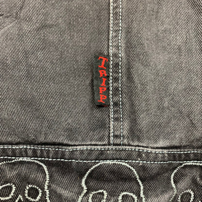 Tripp NYC 00s black baggy grunge cargo jorts