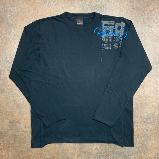 Rip Curl 00s black graphic long sleeve tee