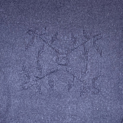 Oxbow 90s navy graphic knit (M)