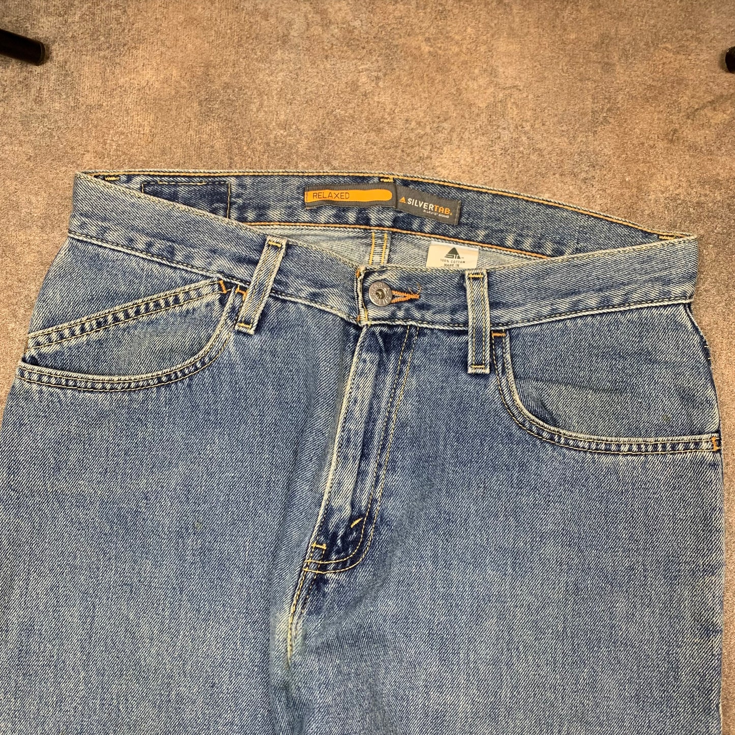 Levi's Silvertab 00s baggy blue jeans