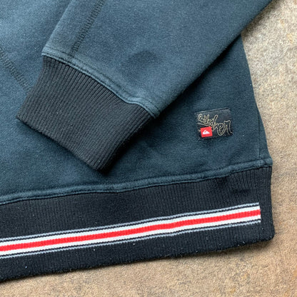 Quiksilver 00s black graphic hoodie