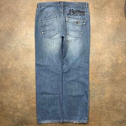 Billabong 00s baggy graphic jeans (36")