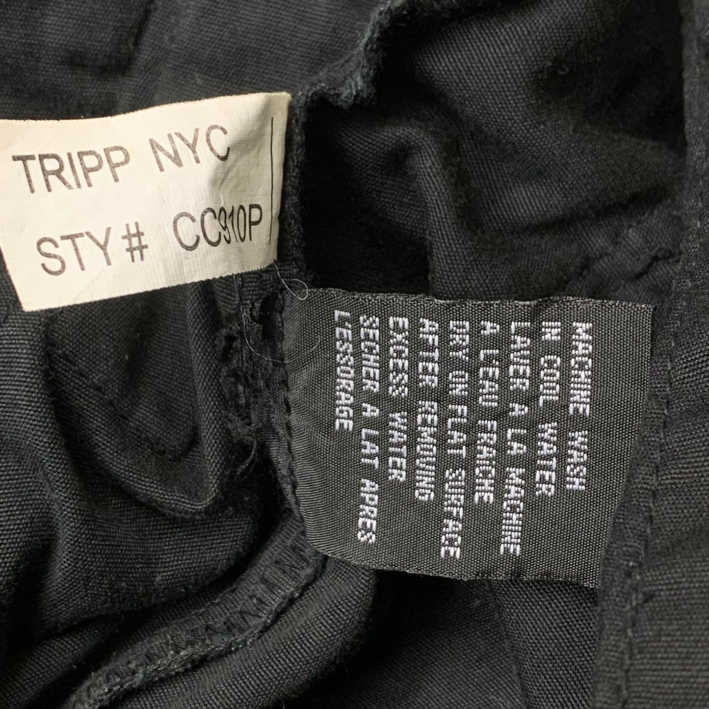 Tripp NYC 90s black pinstripe maxi skirt (M)