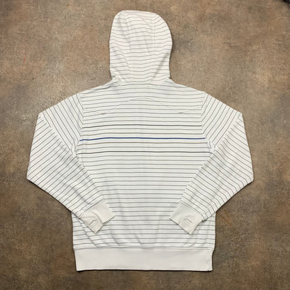 Quiksilver 00s striped gimp zip hoodie (L)