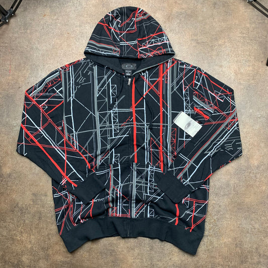 Oakley 00s deadstock graphic zip hoodie