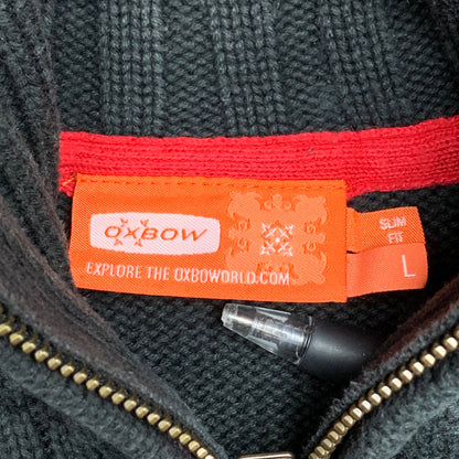 Oxbow 00s embroidered quarter zip knit