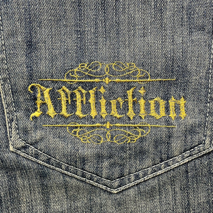 Affliction 00s baggy graphic jeans (34")