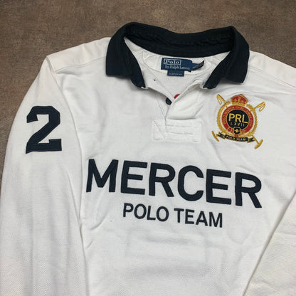 Polo Ralph Lauren 00s white long sleeve polo