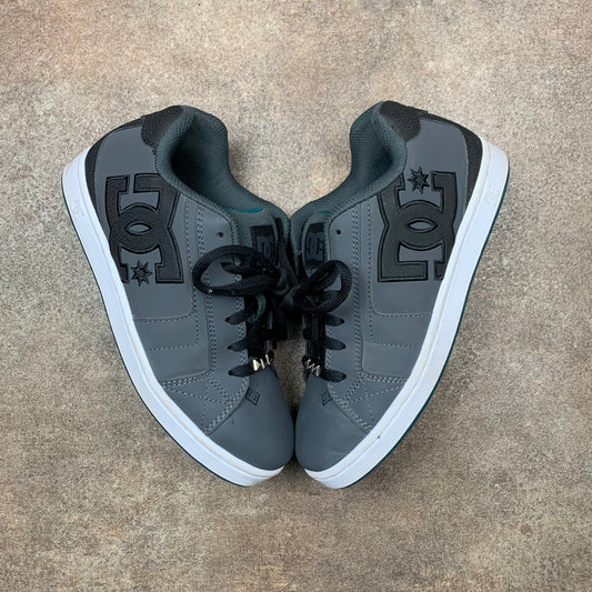 DC Shoes grey grunge studded trainers
