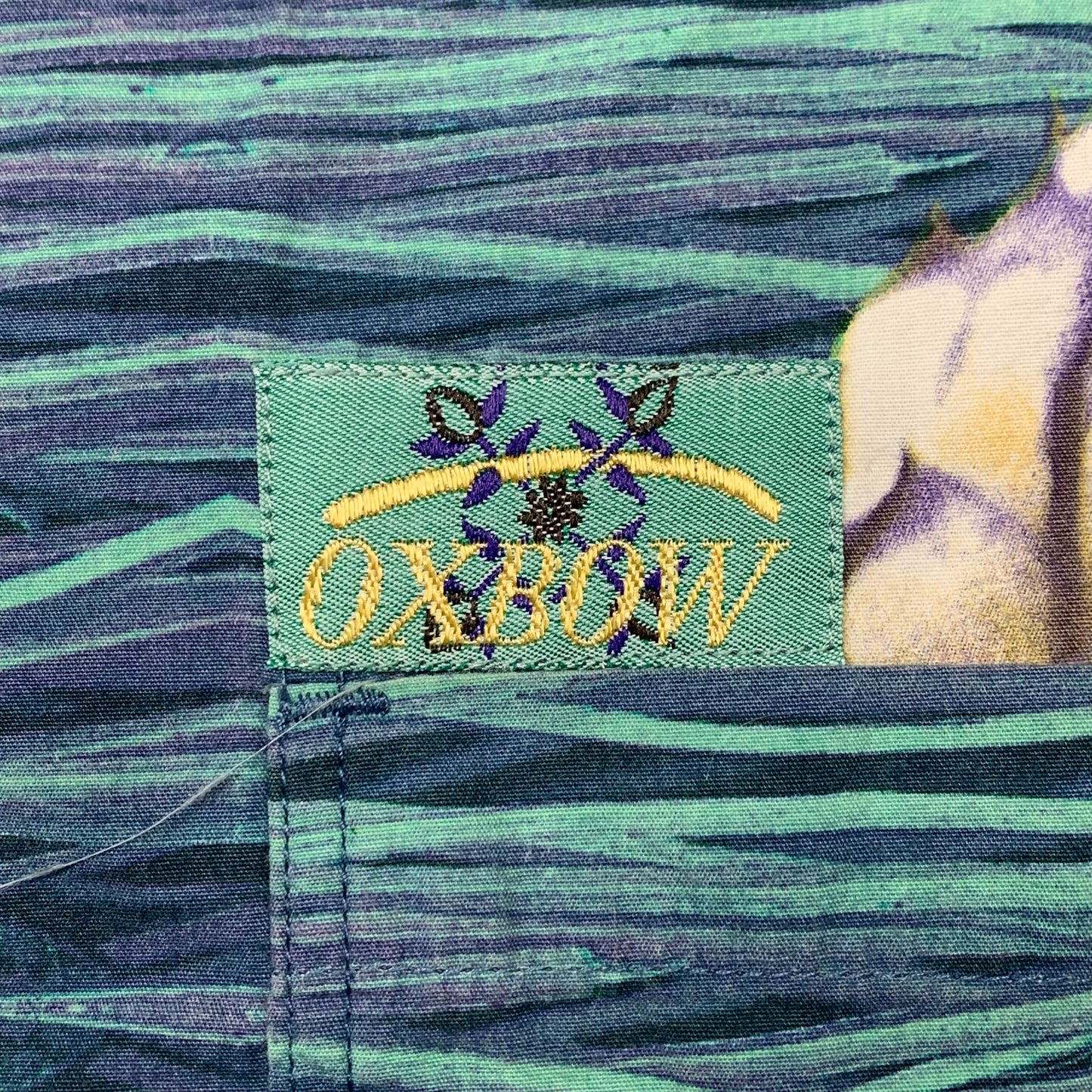 Oxbow 1993 graphic Hawaiian shirt (L)
