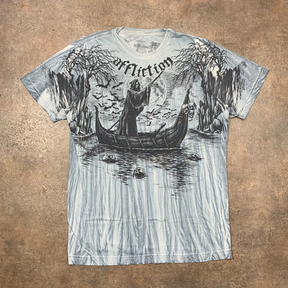 Affliction 00s River Styx graphic tee