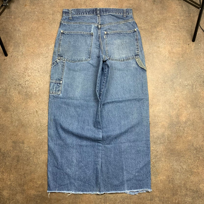 Levi's Silvertab 00s baggy carpenter blue jeans