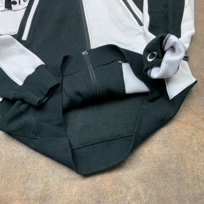 Oakley 00s two tone embroidered hoodie