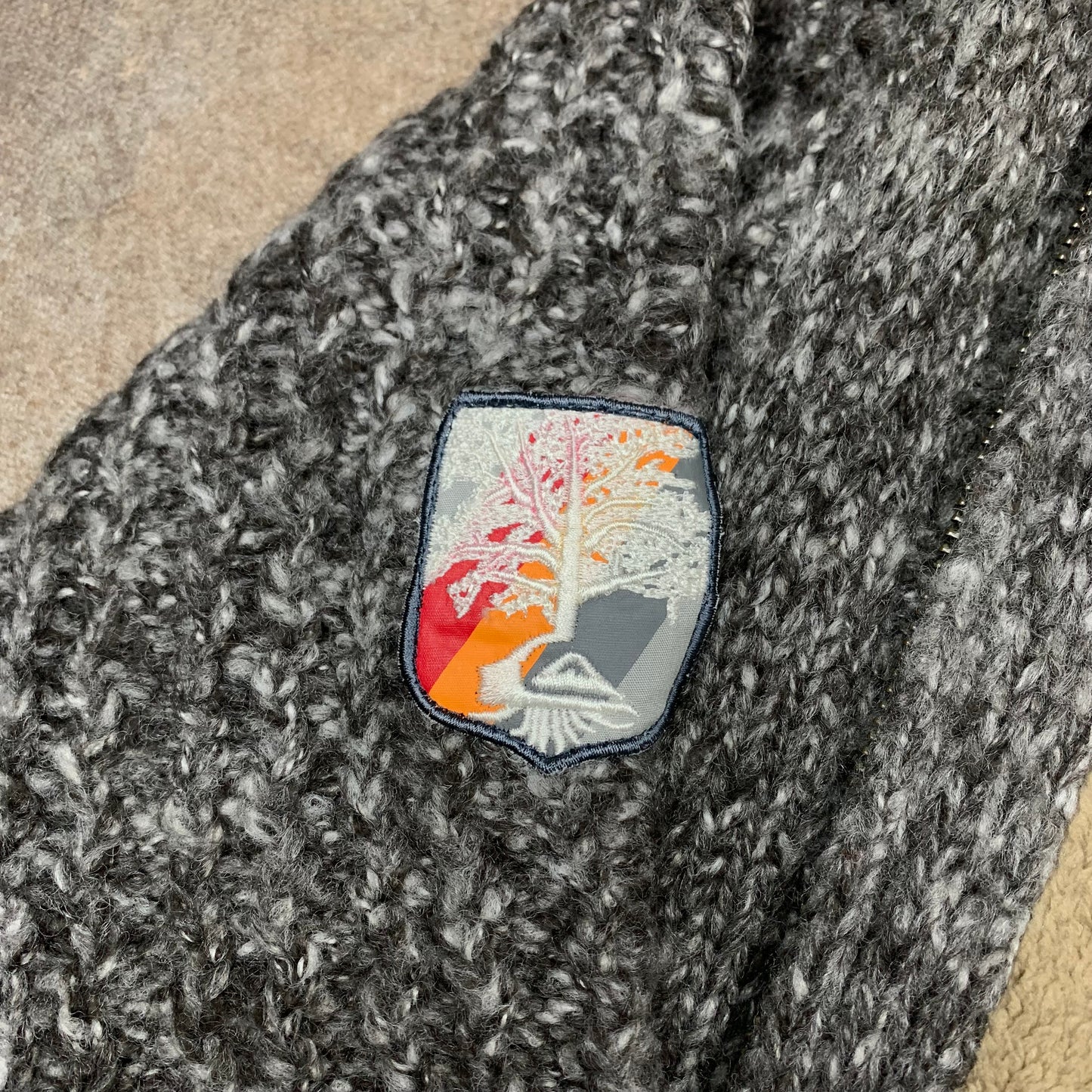 Quiksilver 00s lined knit sweater (XL)