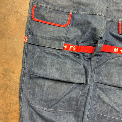 Marithé + François Girbaud 00s baggy velcro jeans