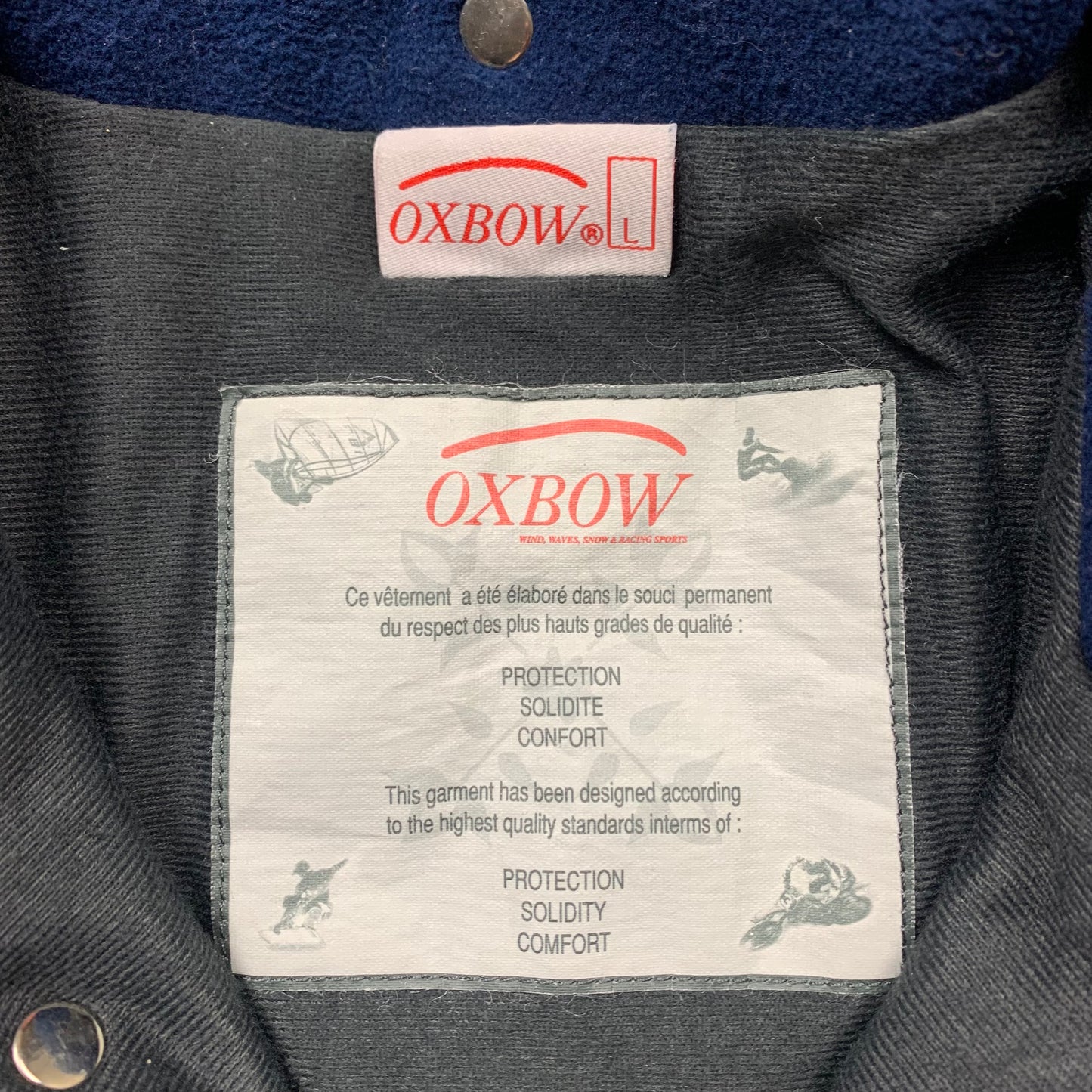 Oxbow 90s navy utilised ski jacket (L)