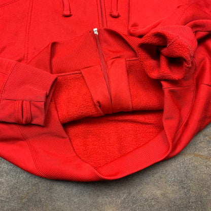 Oakley 00s red boxy zip hoodie