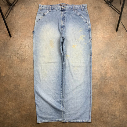 Levi's Silvertab 00s baggy carpenter blue jeans