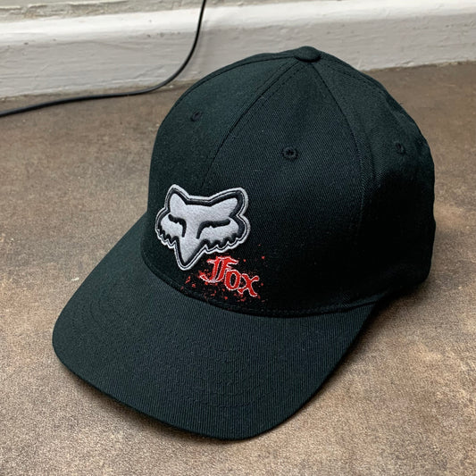 Fox Racing 00s black graphic grunge cap