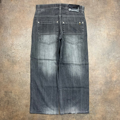 Southpole 00s baggy black grey jeans