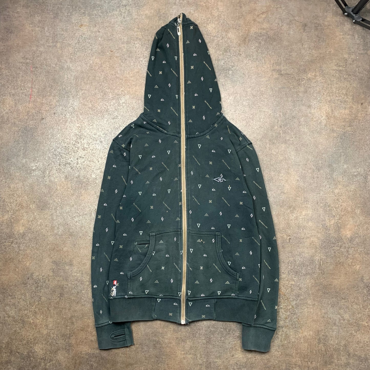 Quiksilver 00s full zip hoodie (S)