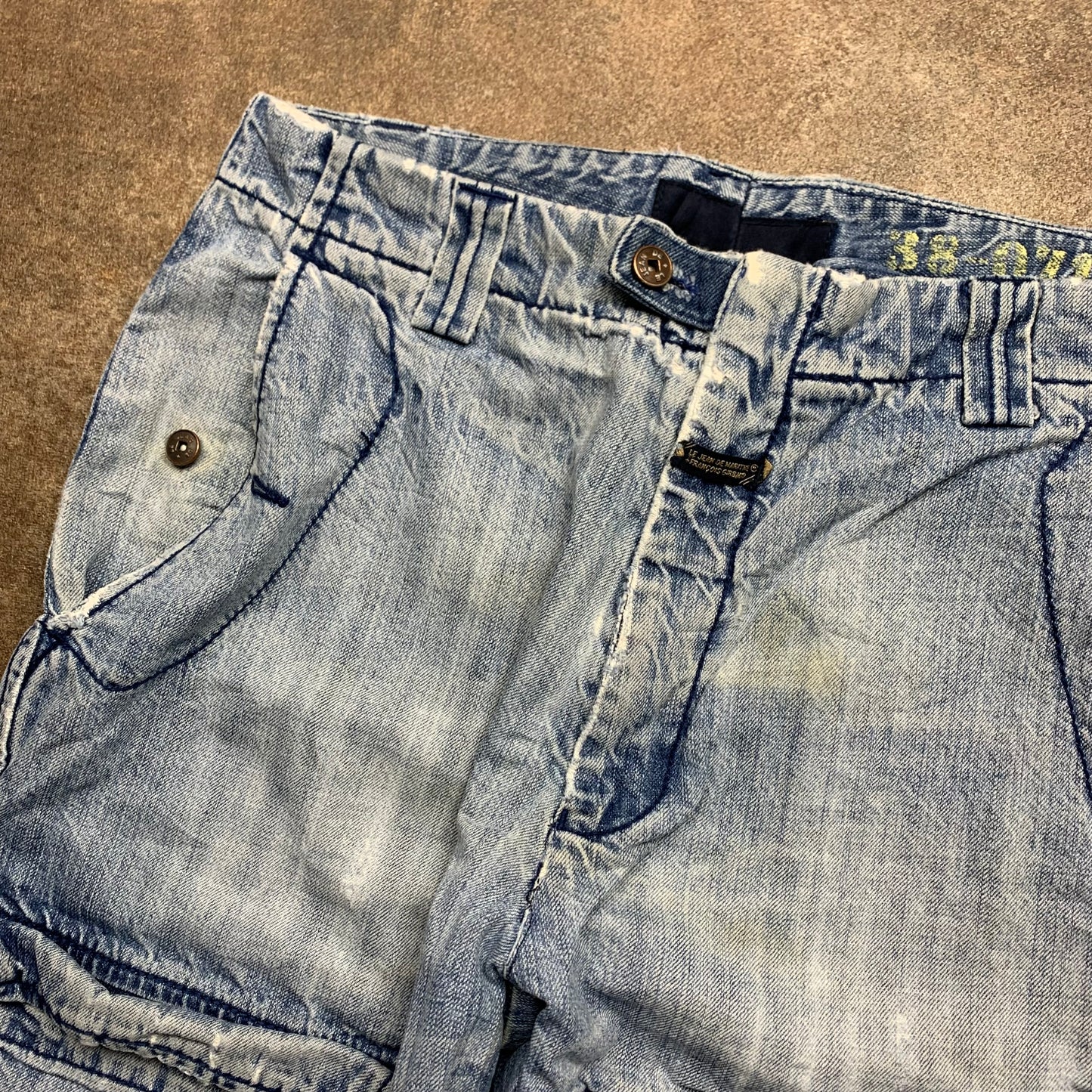 Marithé + François Girbaud 00s baggy graphic blue jeans