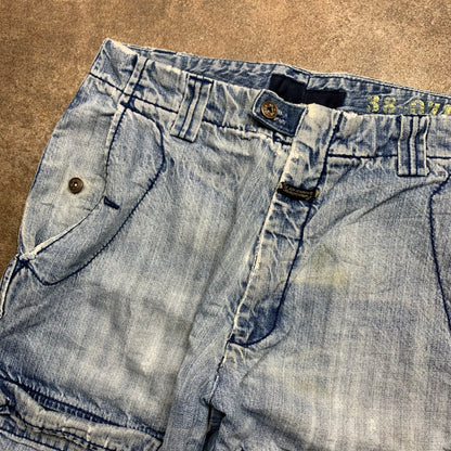 Marithé + François Girbaud 00s baggy graphic blue jeans
