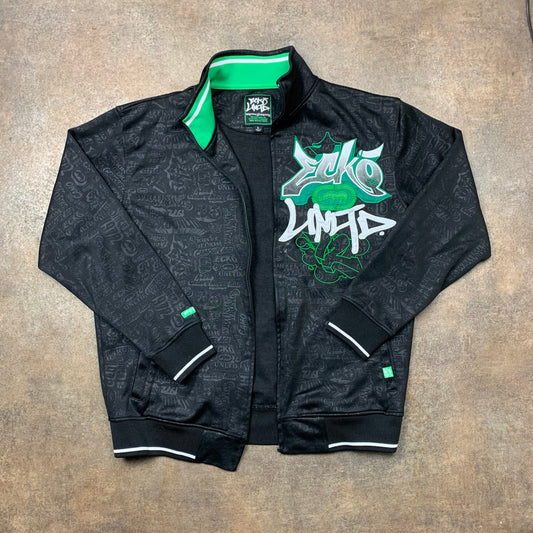 Ecko Unltd. 00s graphic broken zip jacket