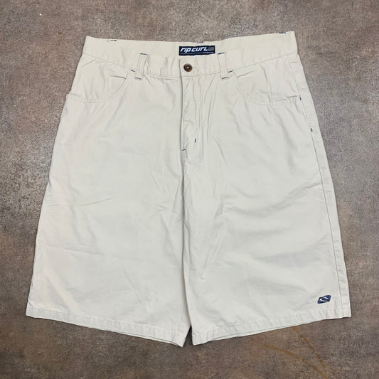Rip Curl 90s cream baggy cargo shorts
