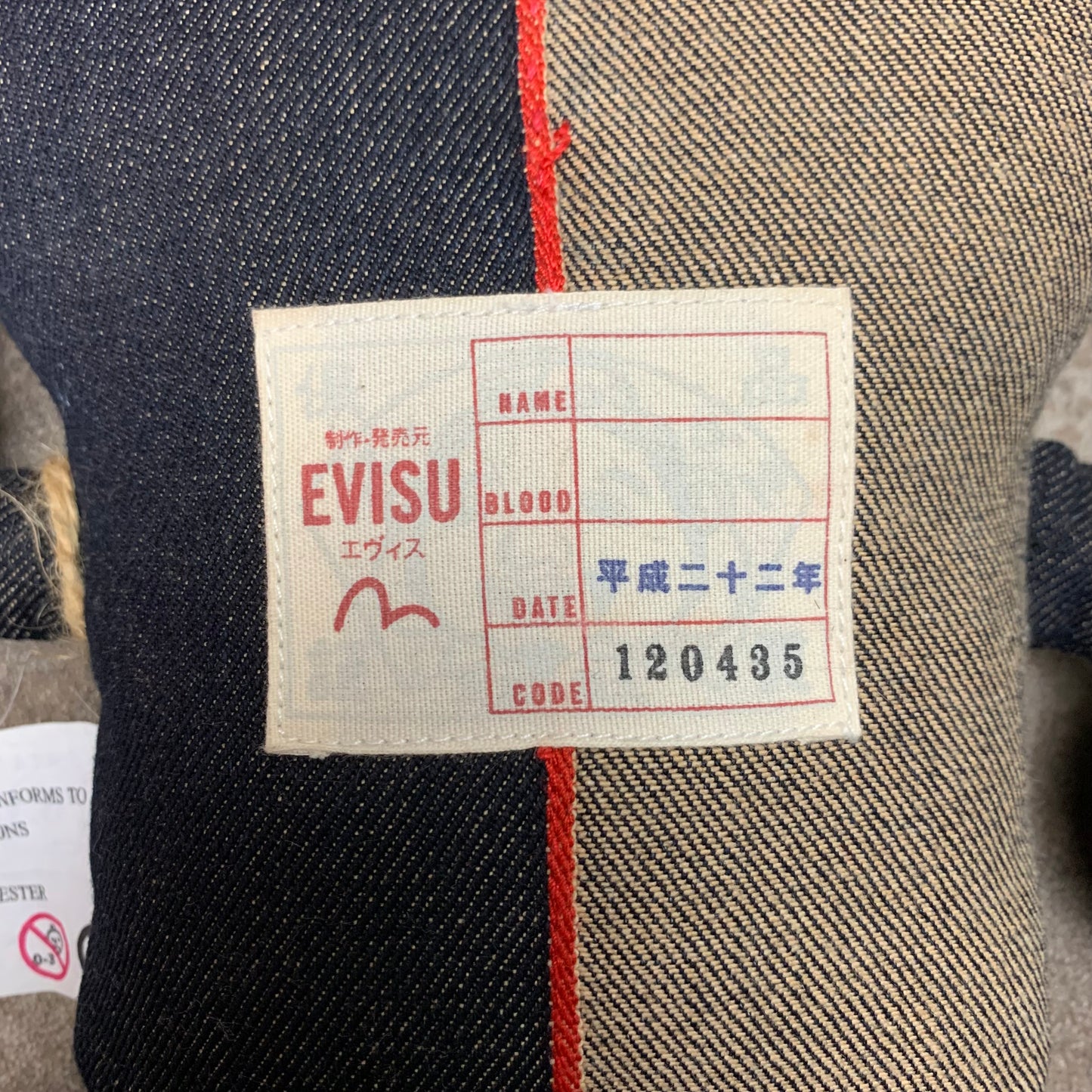Evisu 00s Chin Chin denim doll