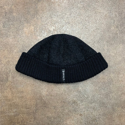 Armani Jeans 00s black grey fisherman beanie