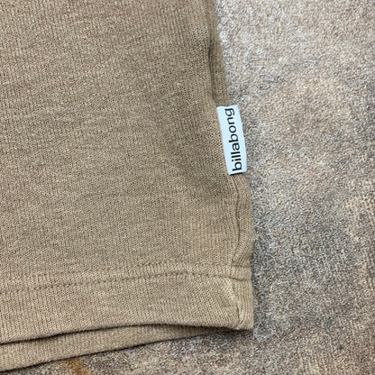 Billabong 00s brown beige v-neck sweater