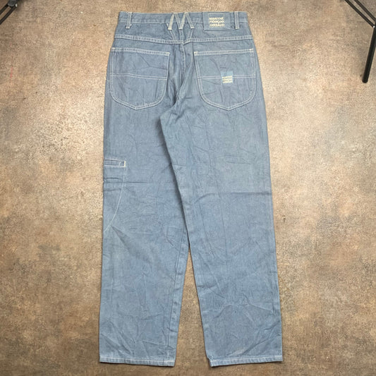Marithé + François Girbaud 00s baggy grey-blue jeans