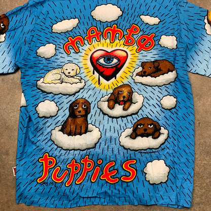 Mambo 00s blue graphic Loud Shirt (L)