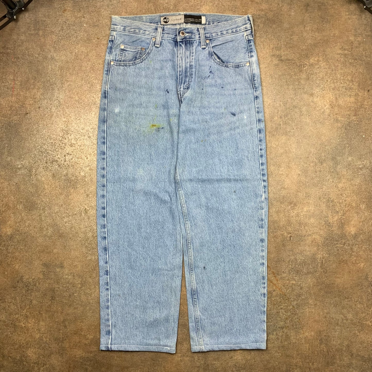 Levi's Silvertab 00s baggy pale blue jeans