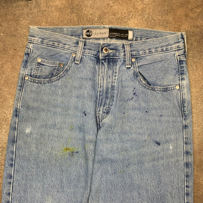 Levi's Silvertab 00s baggy pale blue jeans