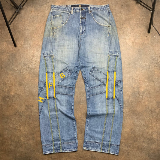 Marithé + François Girbaud 00s baggy graphic jeans