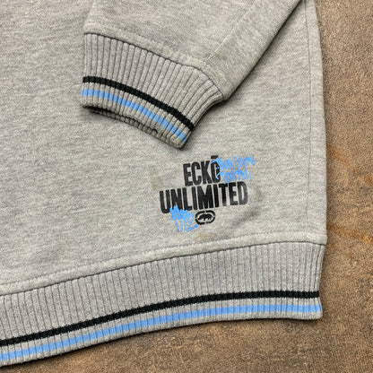 Ecko Unltd 00s grey graphic hoodie
