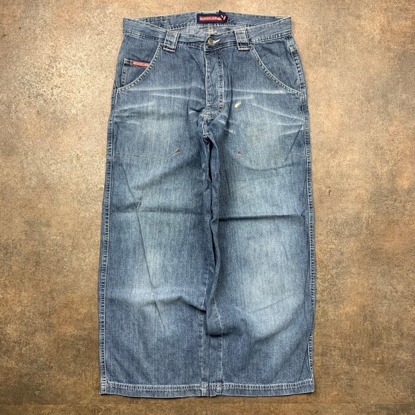 Quiksilver 00s graphic 3/4 length jorts (32")