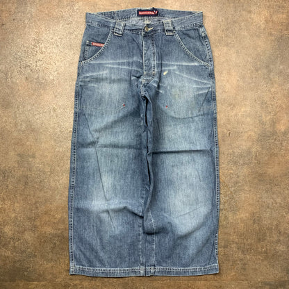 Quiksilver 00s graphic 3/4 length jorts (32")