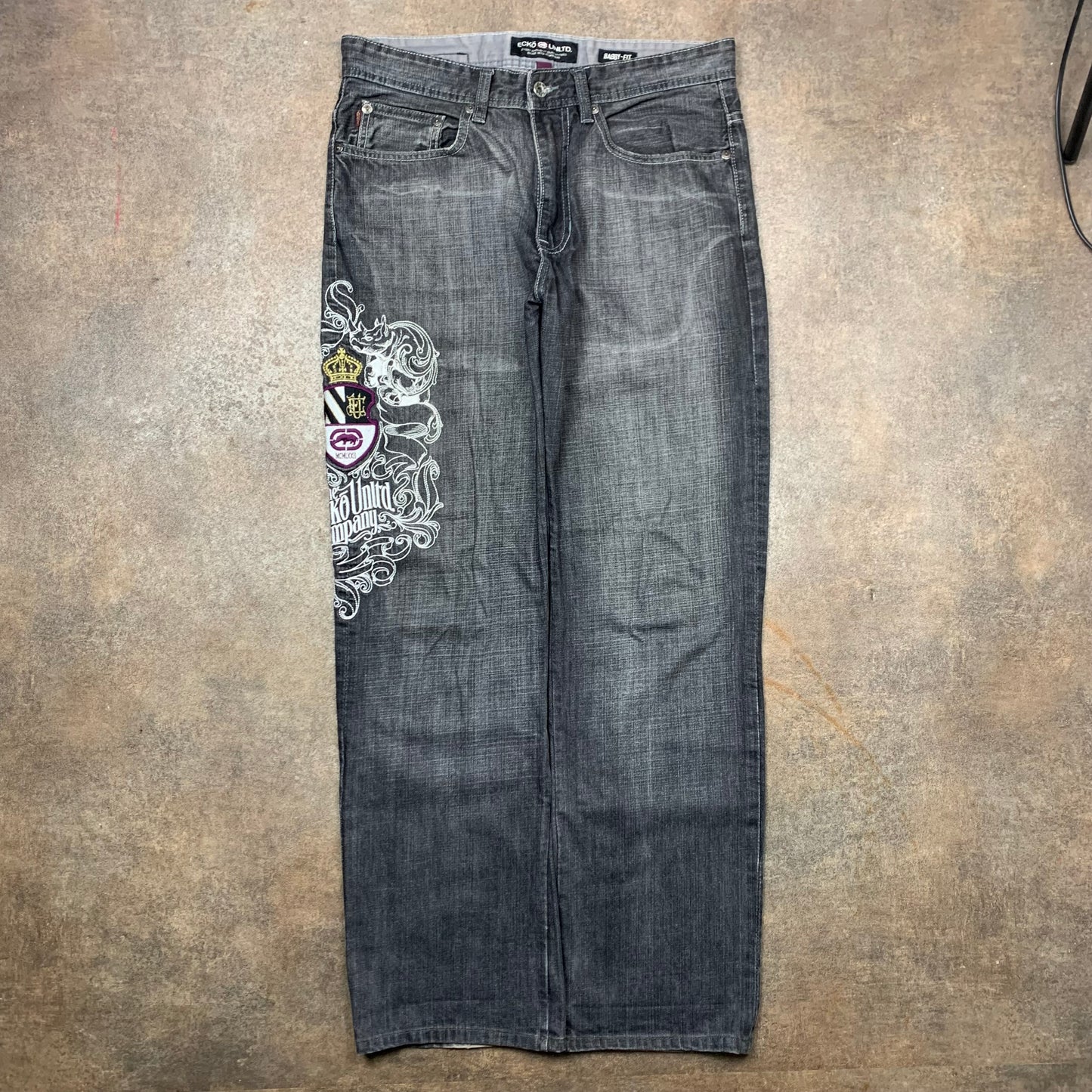 Ecko Unltd. 00s graphic baggy jeans (32")