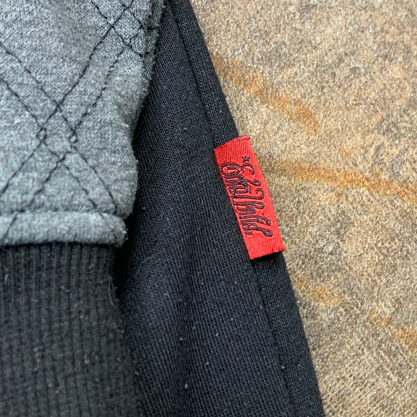 Ecko Unltd 00s grey black grunge hoodie (XL)