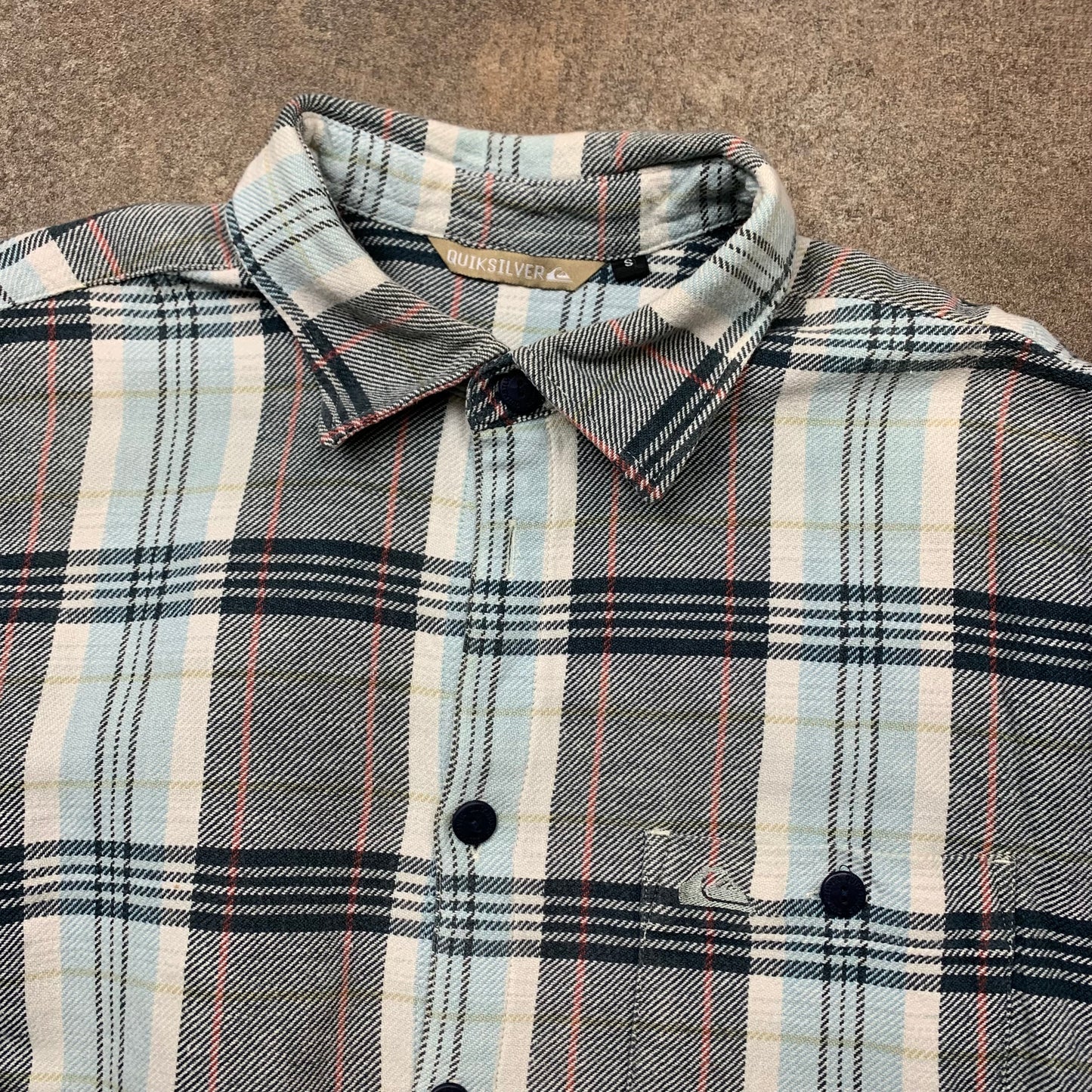 Quiksilver 90s plaid flannel shirt (S)