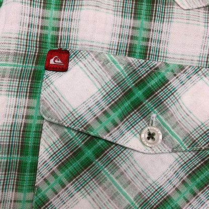 Quiksilver 00s plaid button shirt (S)
