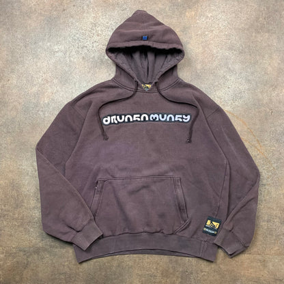 Drunknmunky 00s boxy fleece hoodie (M)