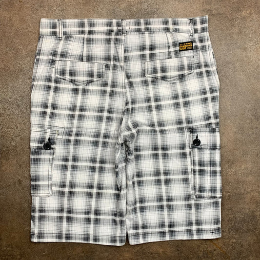 G-Star Raw 00s baggy plaid cargo shorts