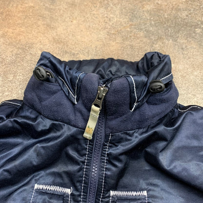 Armani Jeans 00s navy boxy bomber jacket
